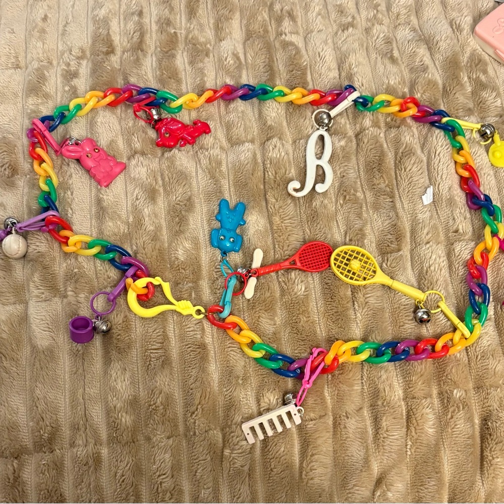 80s charm necklace